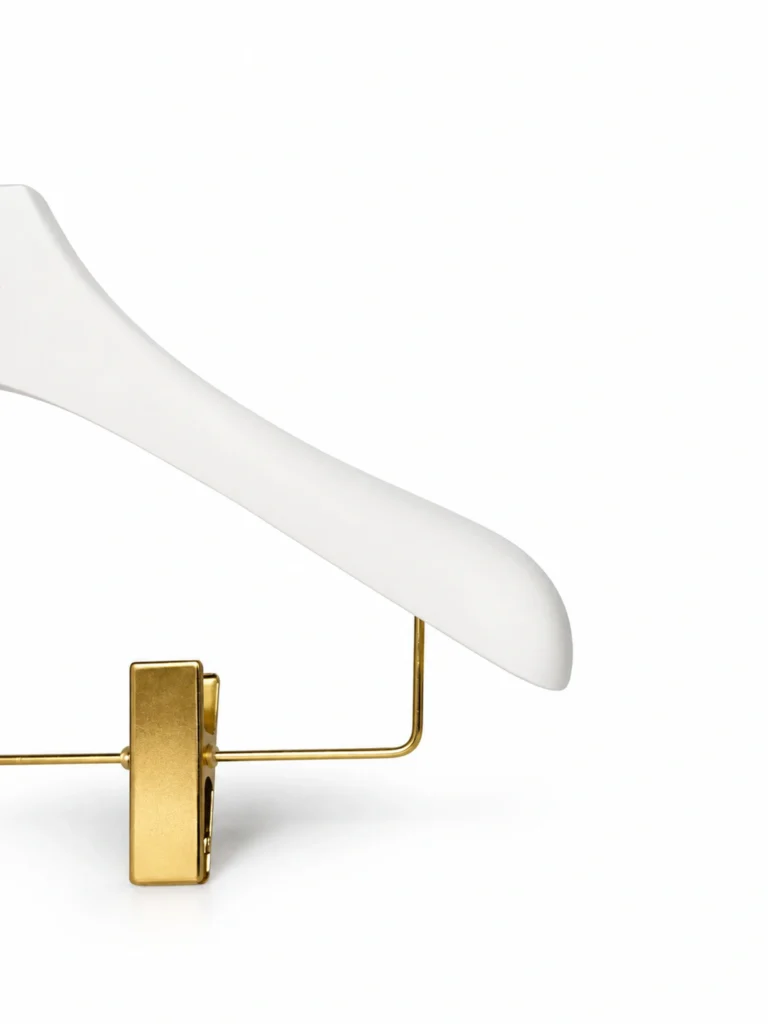 Matte White Beech Women's Wide-Shoulder Hanger detail view 3