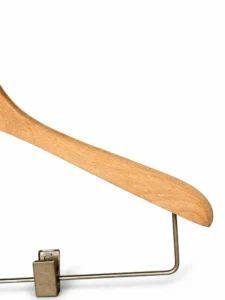 Unfinished Beech Women's Hanger with Clips gallery 2