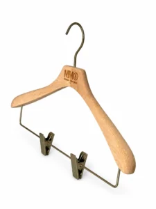 Unfinished Beech Women's Hanger with Clips gallery 3