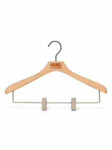 Unfinished Beech Women's Hanger with Clips main