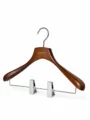 Walnut-Finish Beech Women's Trouser Hanger gallery 3