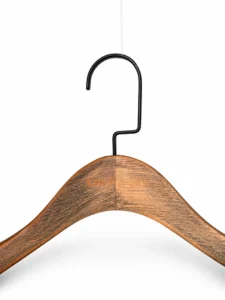 Brushed-Finish Women's Wooden Hanger gallery 1