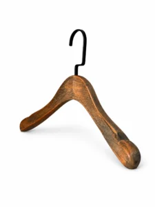 Brushed-Finish Women's Wooden Hanger gallery 3