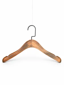 Brushed-Finish Women's Wooden Hanger main