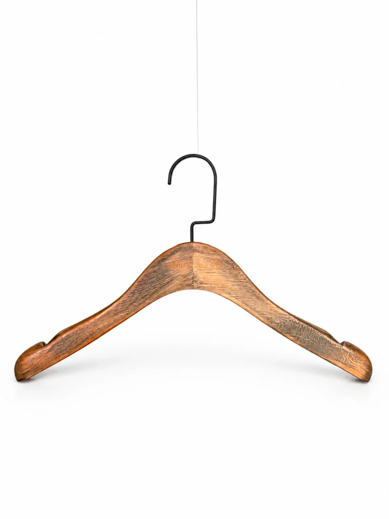 Brushed-Finish Women's Wooden Hanger main