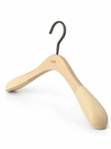 Ivory Flocked Beech Women's Hanger gallery 3