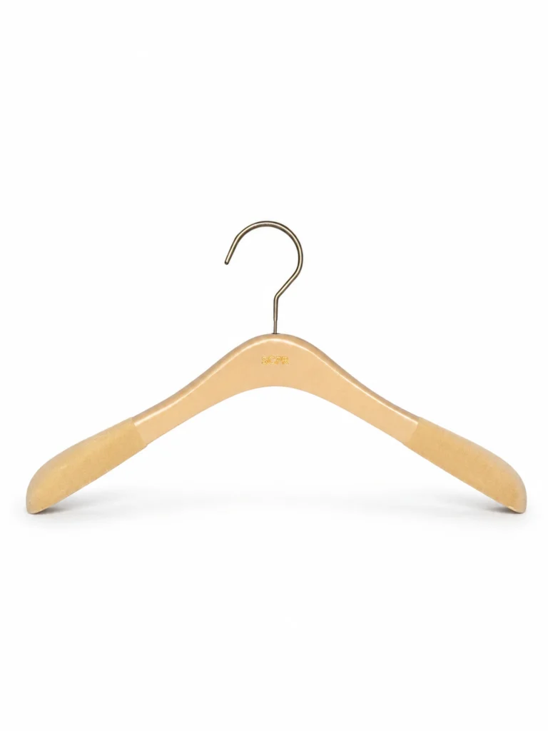 Ivory Flocked Beech Women's Hanger main
