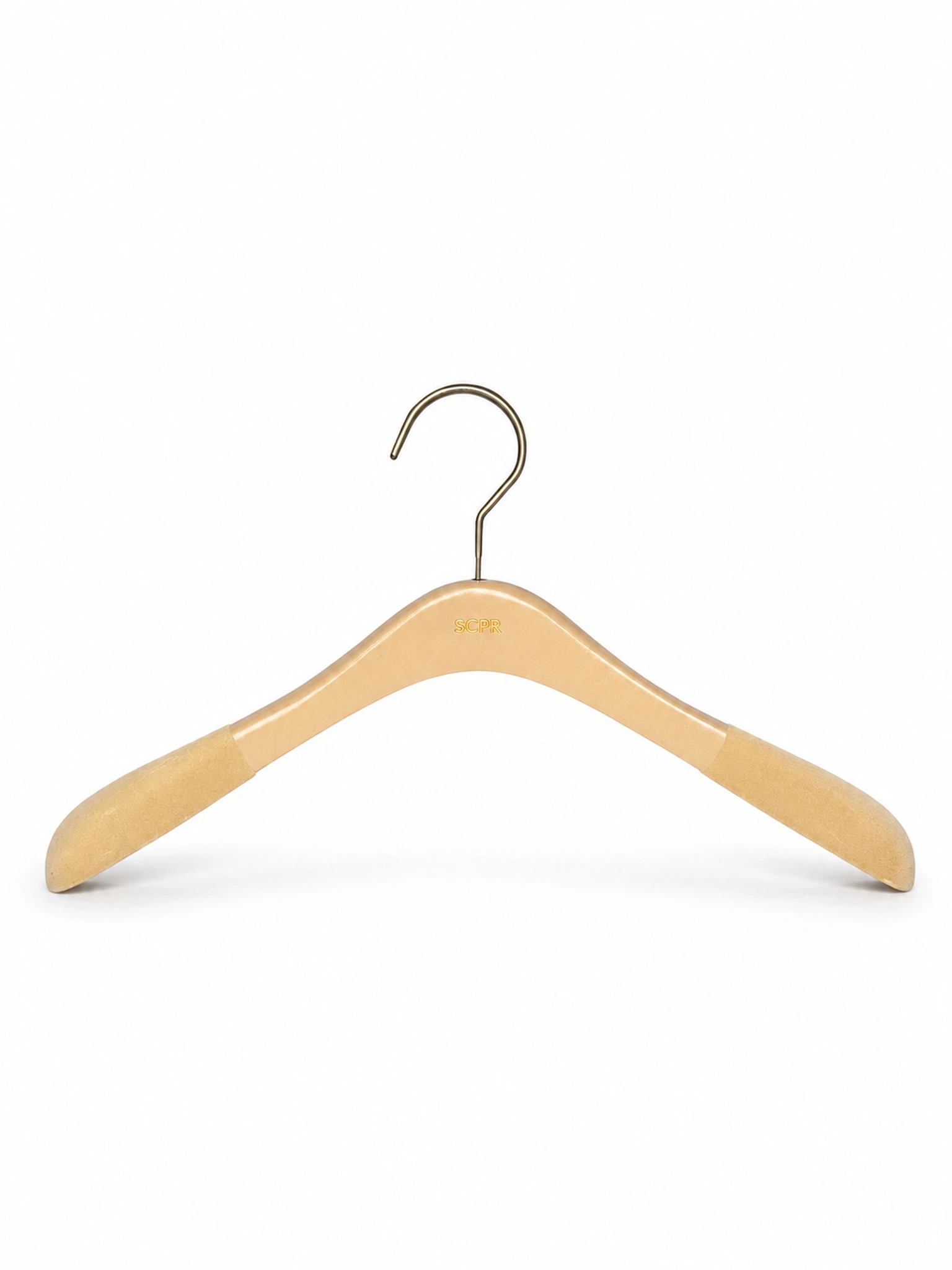 Ivory Flocked Beech Women’s Hanger
