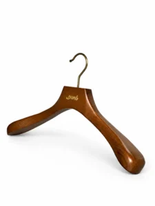 Walnut-Finish Ash Men's Business Hanger gallery 2