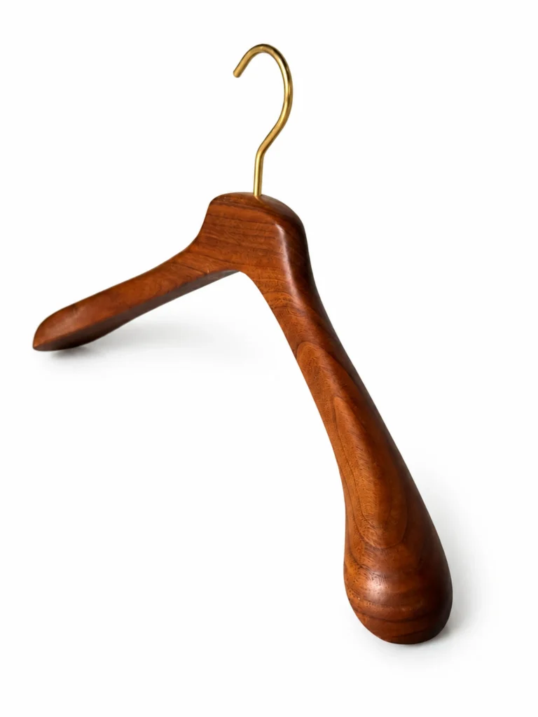Oiled North American Walnut Men's Hanger detail view 1