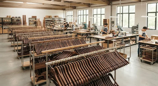 Custom hanger production workshop