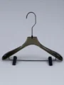 JY01 Smoke Brown Acrylic Men's Suit Hanger — angled view