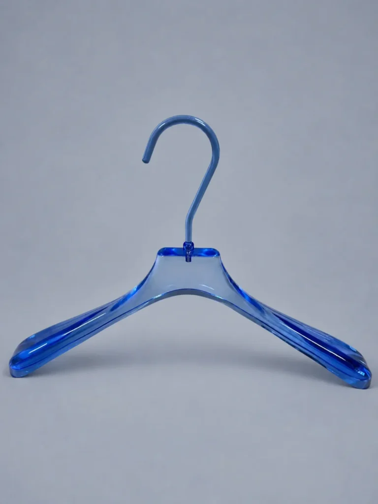 JY01 Smoke Brown Acrylic Men's Suit Hanger 435mm detail view 2