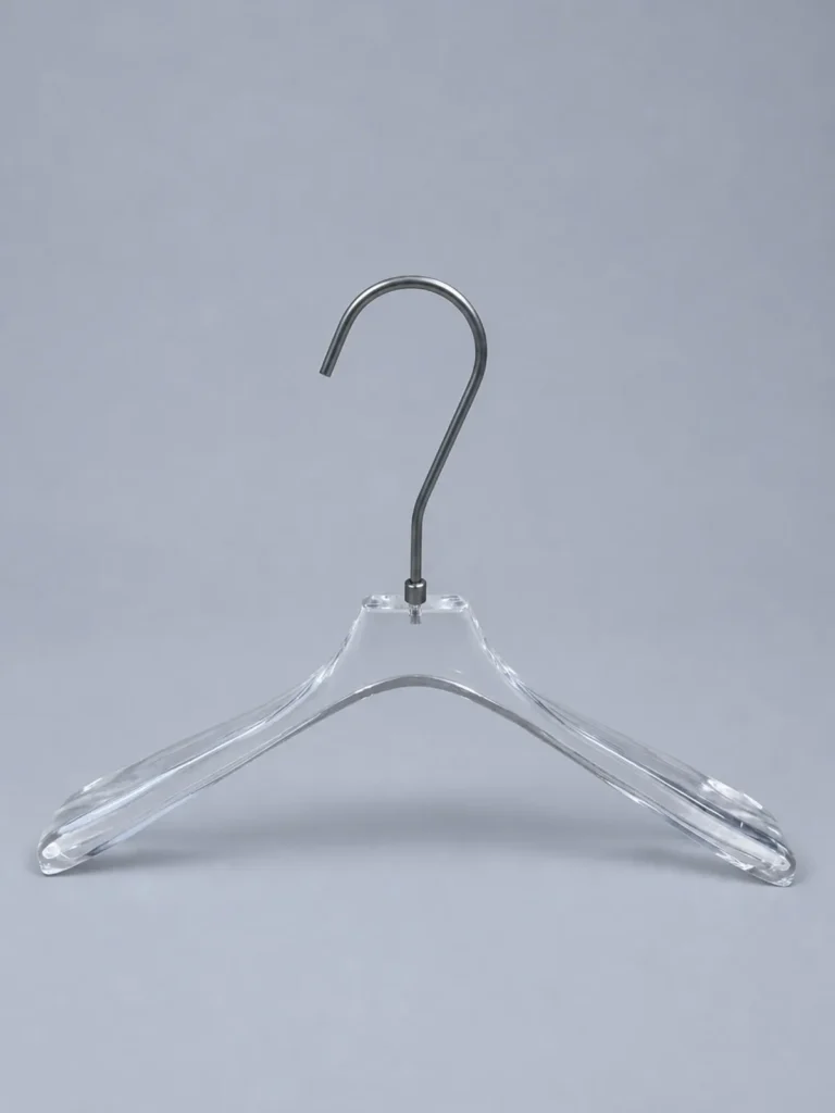 JY02 Frosted Acrylic Women's Hanger 385mm detail view 1