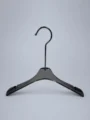 JY04 Clear Acrylic Children's Hanger with Clips — detail view