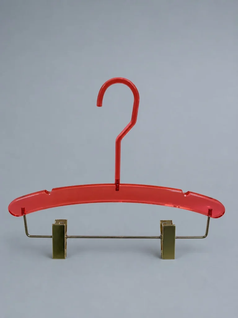 JY05 Red Acrylic Clip Hanger 340mm