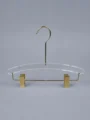 JY05 Red Acrylic Clip Hanger — angled view