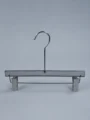 JY06 Clear Grey Acrylic Trouser Hanger — front view