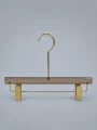 JY06 Clear Grey Acrylic Trouser Hanger — detail view