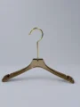 JY07 Clear Acrylic Women's Hanger with Clips — detail view