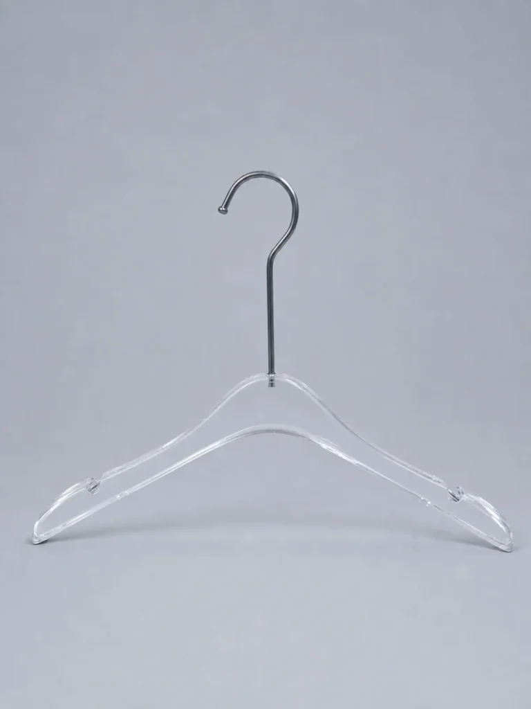 JY08 Clear Acrylic Women's Blouse Hanger 385mm