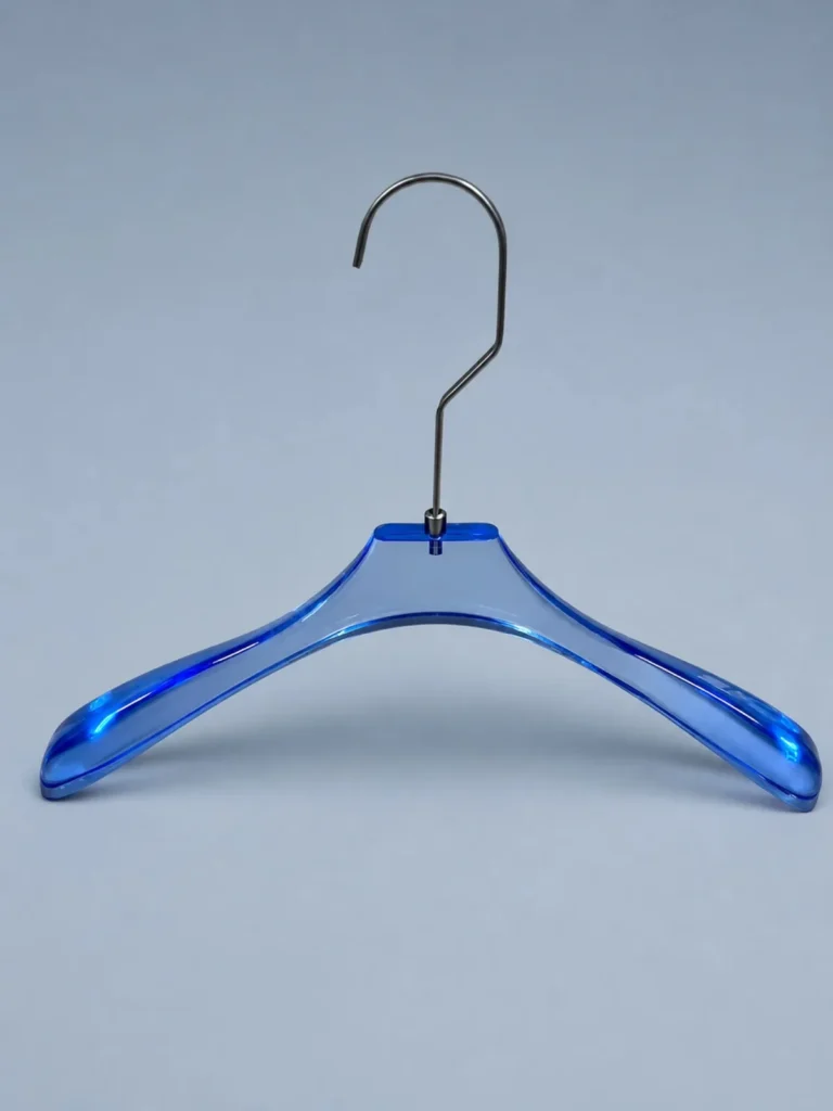 JY10 Smoke Brown Acrylic Women's Hanger 390mm detail view 1