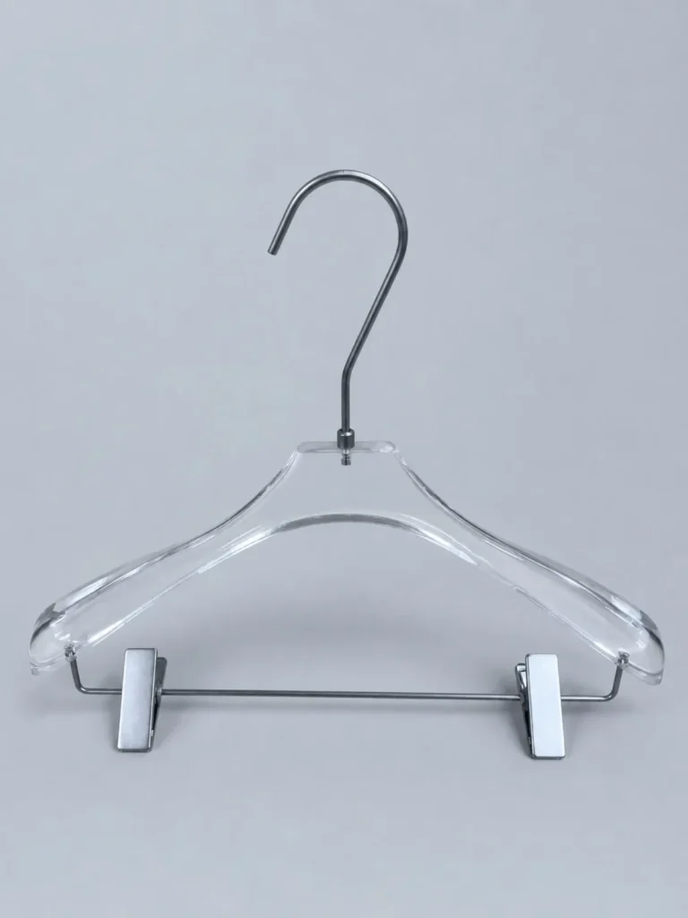 JY10 Smoke Brown Acrylic Women's Hanger 390mm detail view 3