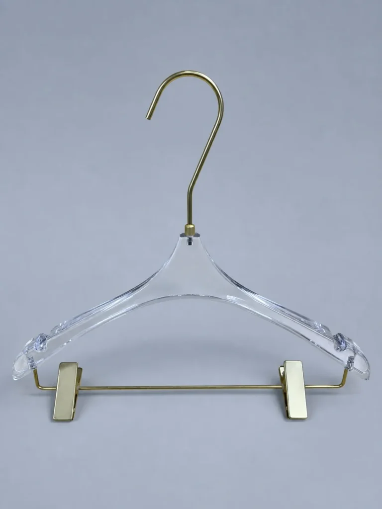 JY11 Smoke Grey Acrylic Women's Hanger 390mm detail view 2