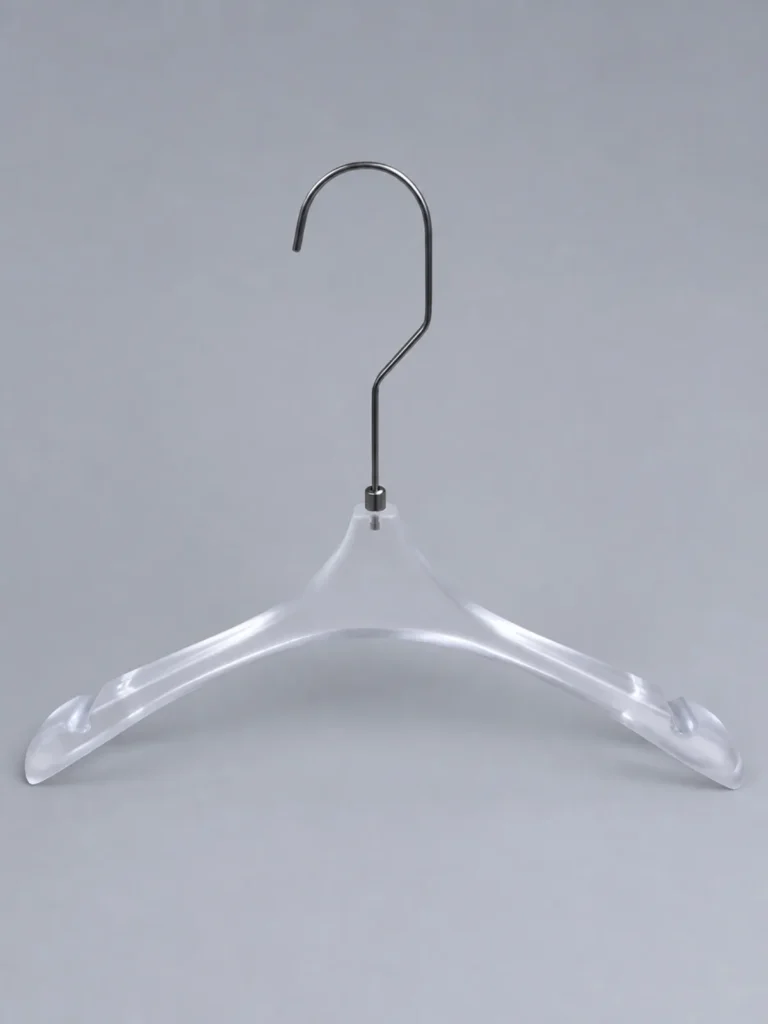 JY11 Smoke Grey Acrylic Women's Hanger 390mm detail view 3