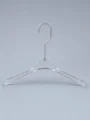JY13 Clear Acrylic Men's Hanger — front view