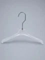 JY13 Clear Acrylic Men's Hanger — detail view