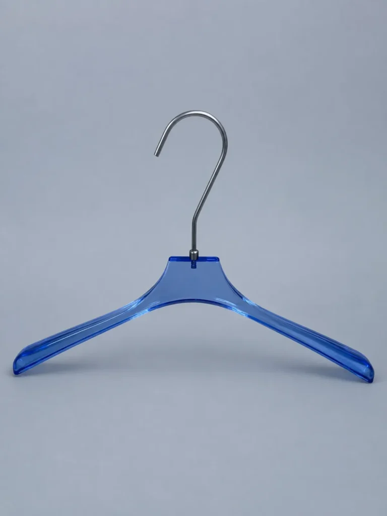 JY13 Clear Acrylic Men's Hanger 435mm detail view 3