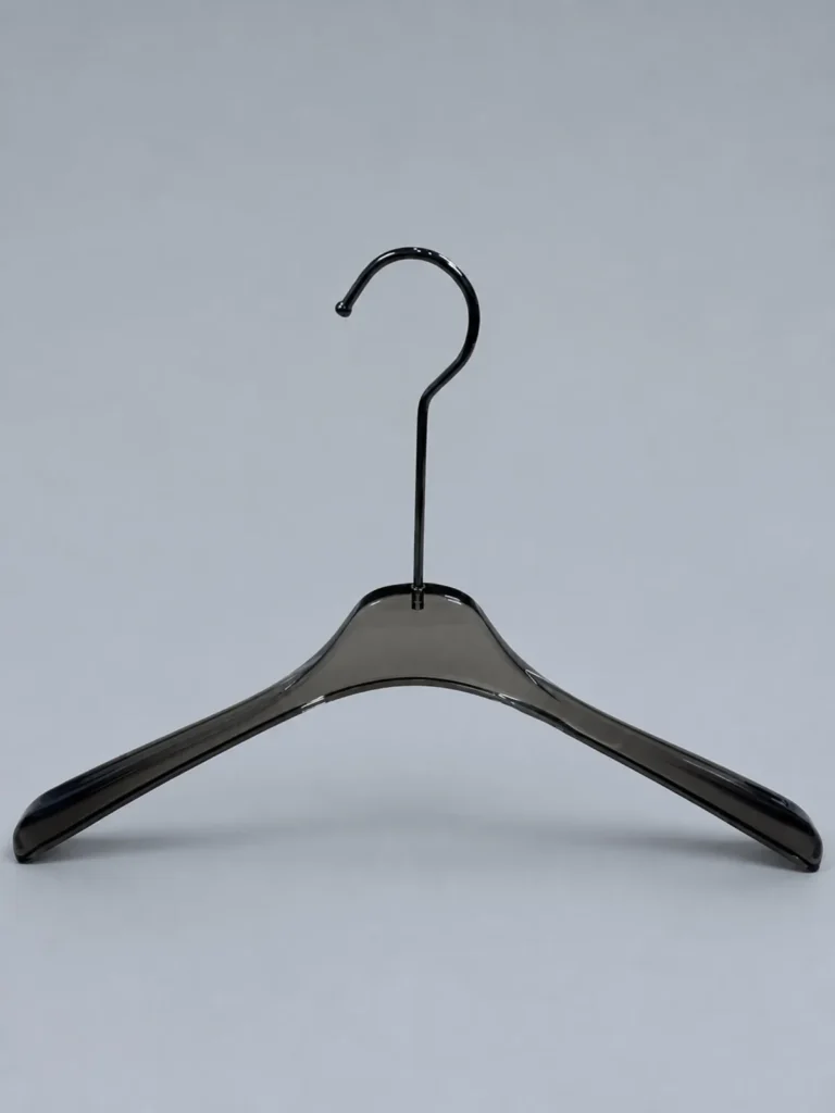 JY14 Clear Acrylic Men's Shirt Hanger 435mm detail view 1