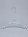 JY15 Clear Acrylic Men's Jacket Hanger — front view