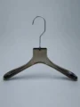 JY15 Clear Acrylic Men's Jacket Hanger — angled view