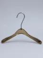 JY16 Clear Acrylic Men's Coat Hanger — angled view