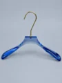 JY17 Clear Acrylic Men's Wide-Shoulder Hanger — angled view