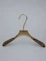 JY17 Clear Acrylic Men's Wide-Shoulder Hanger — detail view