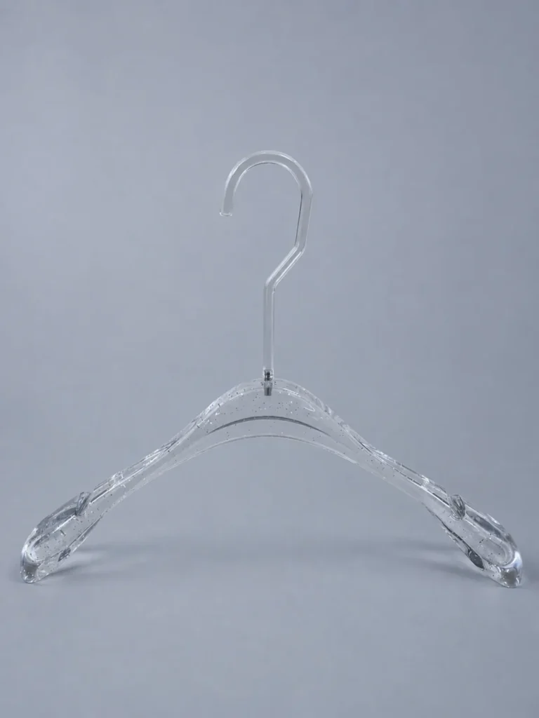 JY18 Clear Acrylic Women's Jacket Hanger 390mm