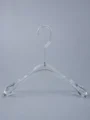 JY18 Clear Acrylic Women's Jacket Hanger — front view