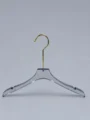 JY21 Slim Clear Acrylic Women's Hanger — detail view