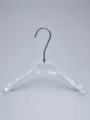 JY28 Clear Acrylic Women's Dress Hanger — front view