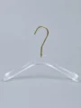 JY30 Smoke Blue Acrylic Men's Jacket Hanger — angled view