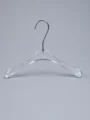 JY30 Smoke Blue Acrylic Men's Jacket Hanger — side view