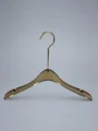 JY31 Slim Clear Acrylic Women's Top Hanger — angled view