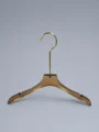 JY35 Slim Clear Acrylic Children's Hanger — angled view