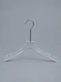 JY36 Slim Clear Acrylic Men's Hanger — front view