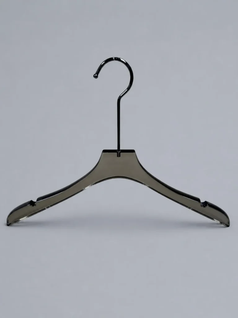 JY36 Slim Clear Acrylic Men's Hanger 430mm detail view 1