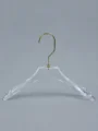 JY37 Clear Acrylic Women's Coat Hanger — front view