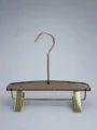 JY45 Smoke Brown Acrylic Trouser Hanger — front view